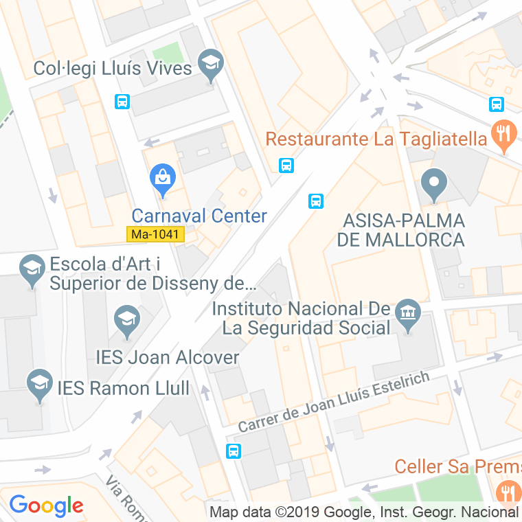 Código Postal calle Alemanya, avinguda en Palma de Mallorca