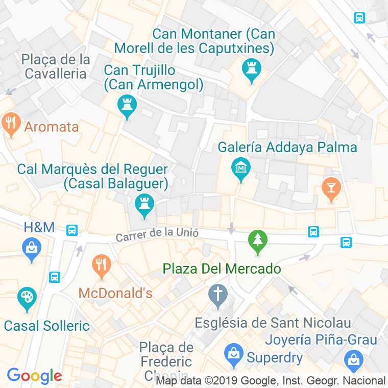Código Postal calle Can Serinya en Palma de Mallorca