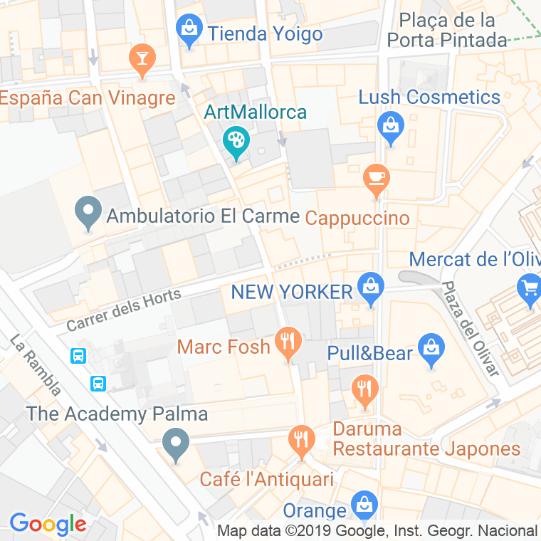 Código Postal calle Missio en Palma de Mallorca