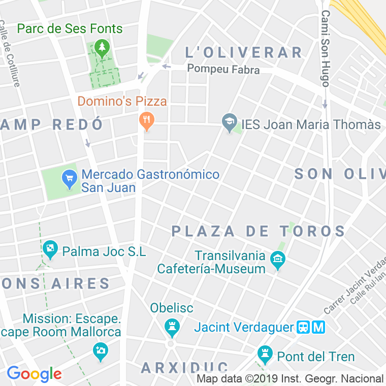 Código Postal calle Angel Guimera en Palma de Mallorca