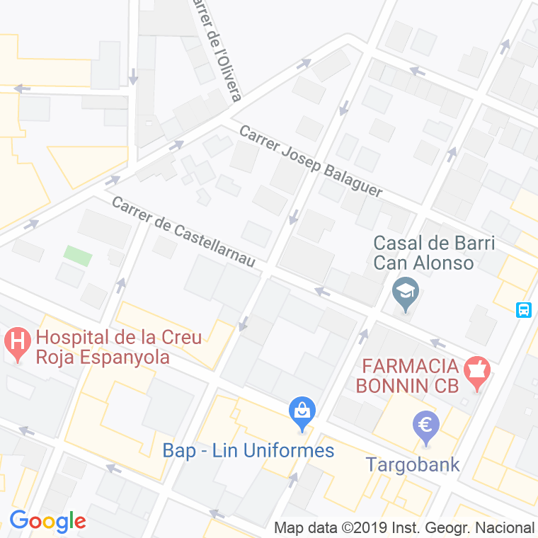 Código Postal calle Castellarnau en Palma de Mallorca
