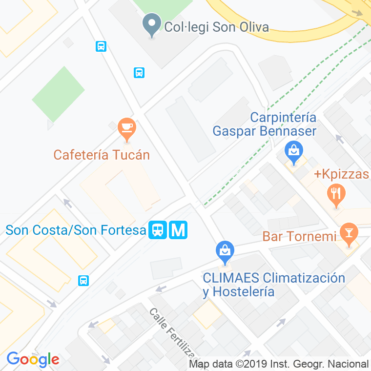 Código Postal calle Miguel Fleta en Palma de Mallorca