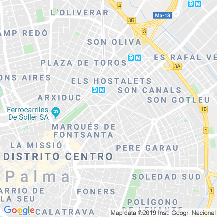 Código Postal calle Cañonero Dato en Palma de Mallorca
