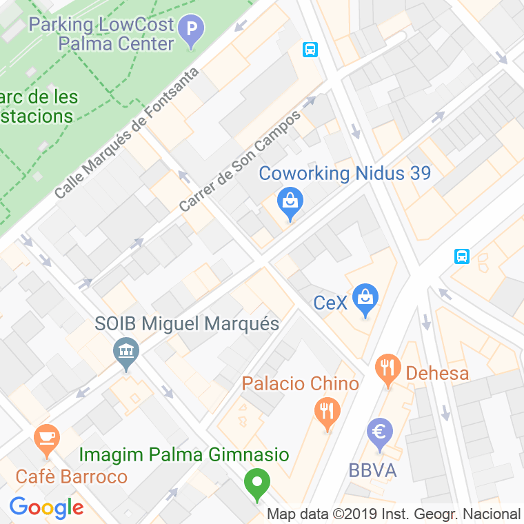 Código Postal calle Joaquim Maria Bover en Palma de Mallorca