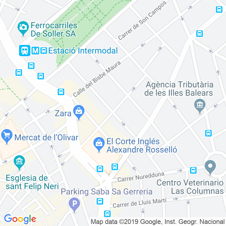 Código Postal calle Vinyassa en Palma de Mallorca
