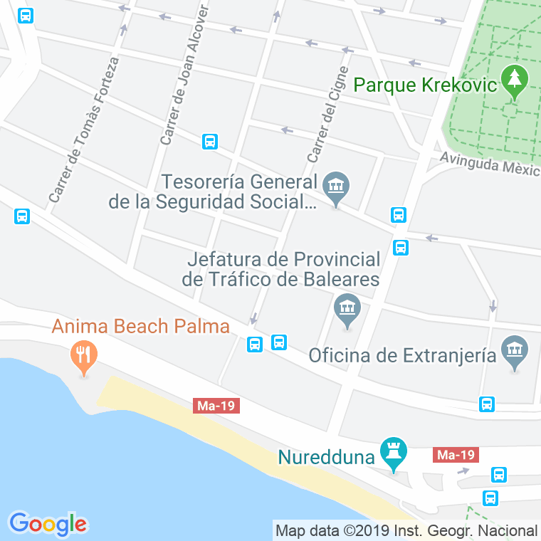 Código Postal calle Pare Ventura en Palma de Mallorca