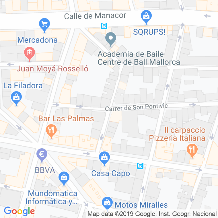 Código Postal calle Sant Novici en Palma de Mallorca