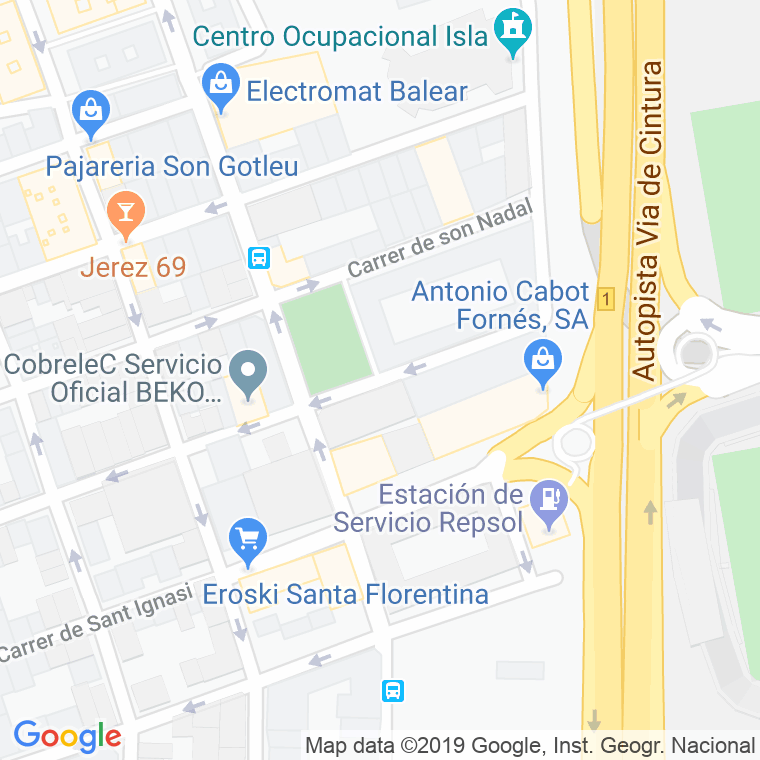 Código Postal calle Cosme Adrover, plaça en Palma de Mallorca
