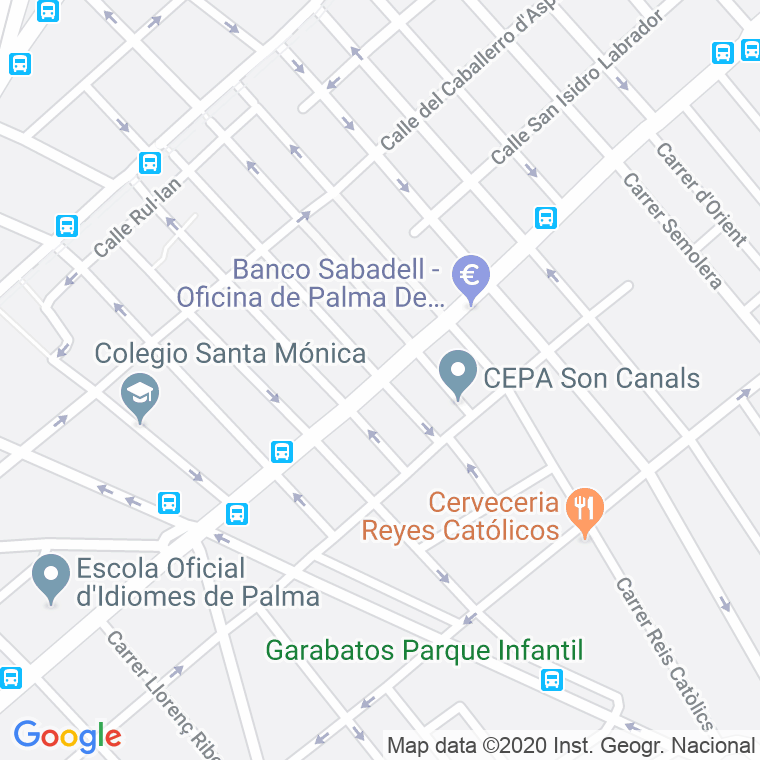 Código Postal calle Martinez De Esalava en Palma de Mallorca