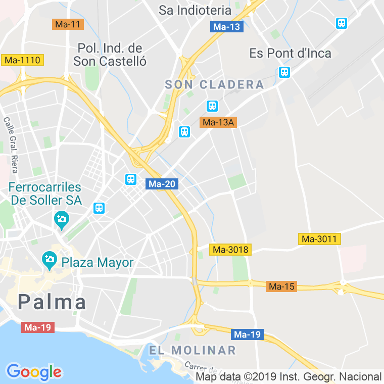Código Postal calle Pico De Aneto, passatge en Palma de Mallorca