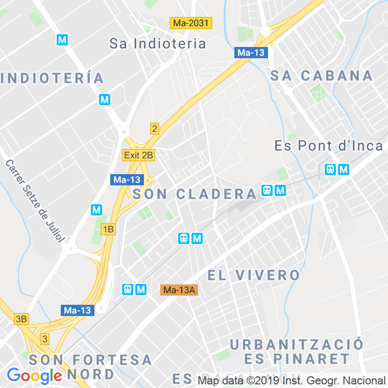 Código Postal calle 145 (Son Cladera) en Palma de Mallorca