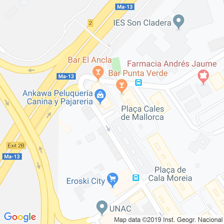 Código Postal calle Cala Fornells en Palma de Mallorca