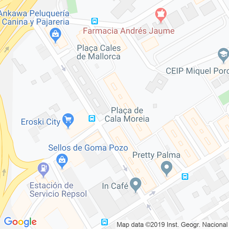 Código Postal calle Cala Malgrana en Palma de Mallorca
