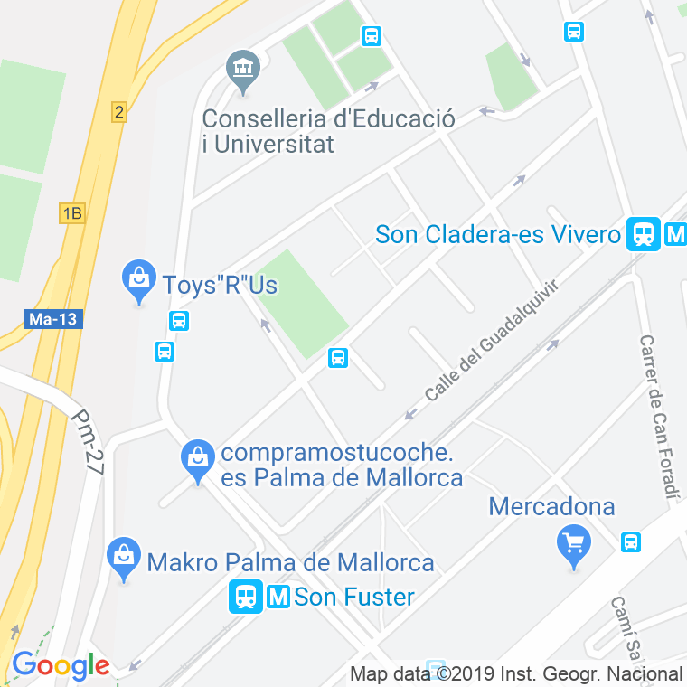 Código Postal calle Cinca en Palma de Mallorca