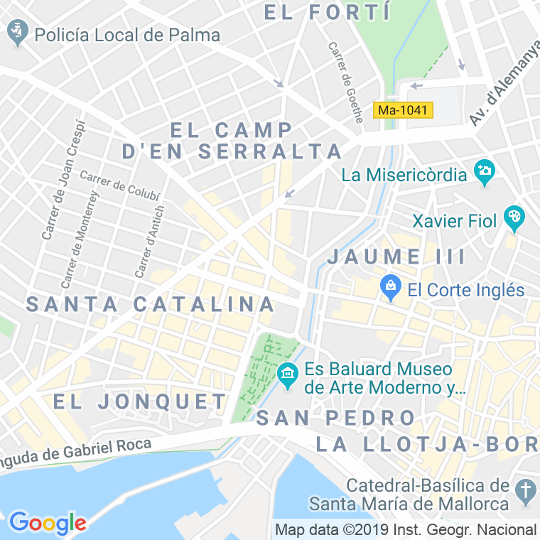 Código Postal calle Argentina, avinguda (Impares Del 57 Al Final)  (Pares Del 2 Al Final) en Palma de Mallorca