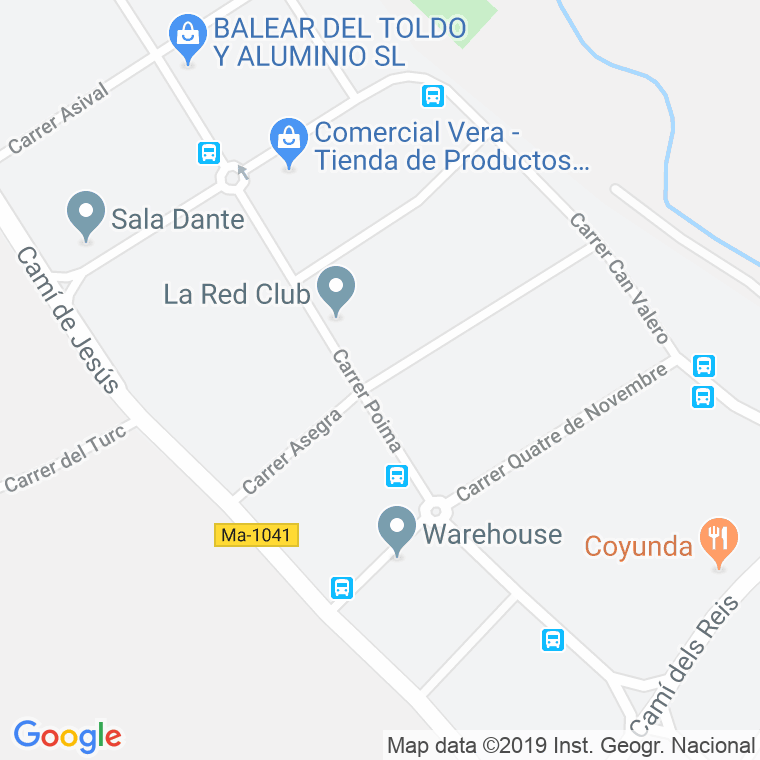 Código Postal calle Asegra en Palma de Mallorca