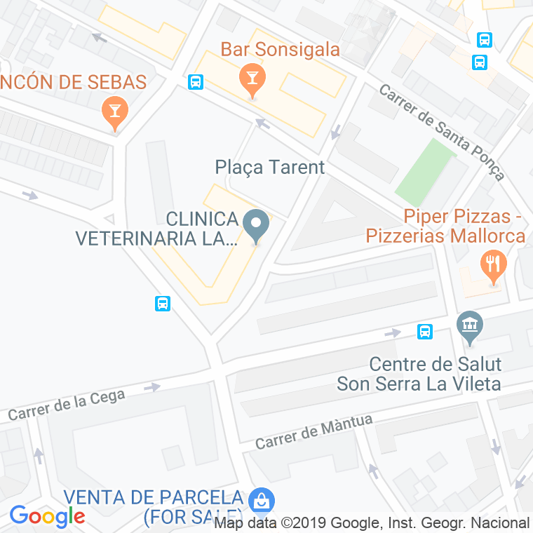 Código Postal calle Bolonya en Palma de Mallorca