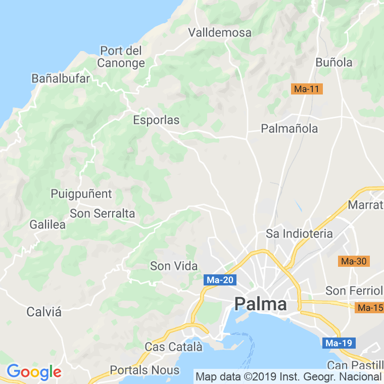 Código Postal calle Dalia en Palma de Mallorca