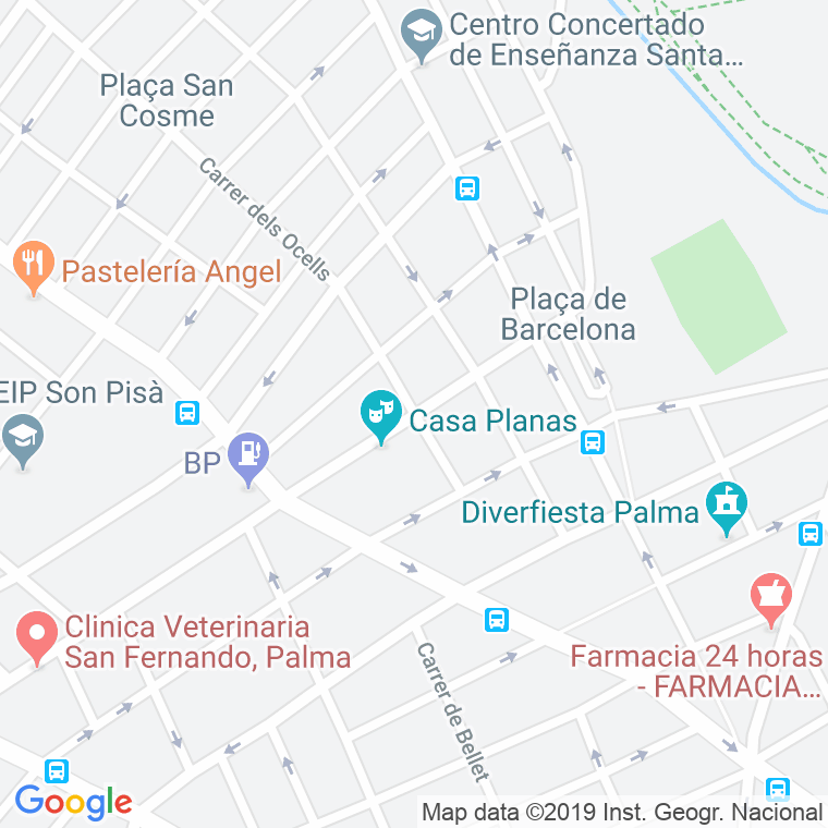 Código Postal calle Jeroni Alemany en Palma de Mallorca