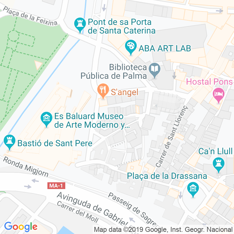 Código Postal calle Barques De Bou, Ses en Palma de Mallorca