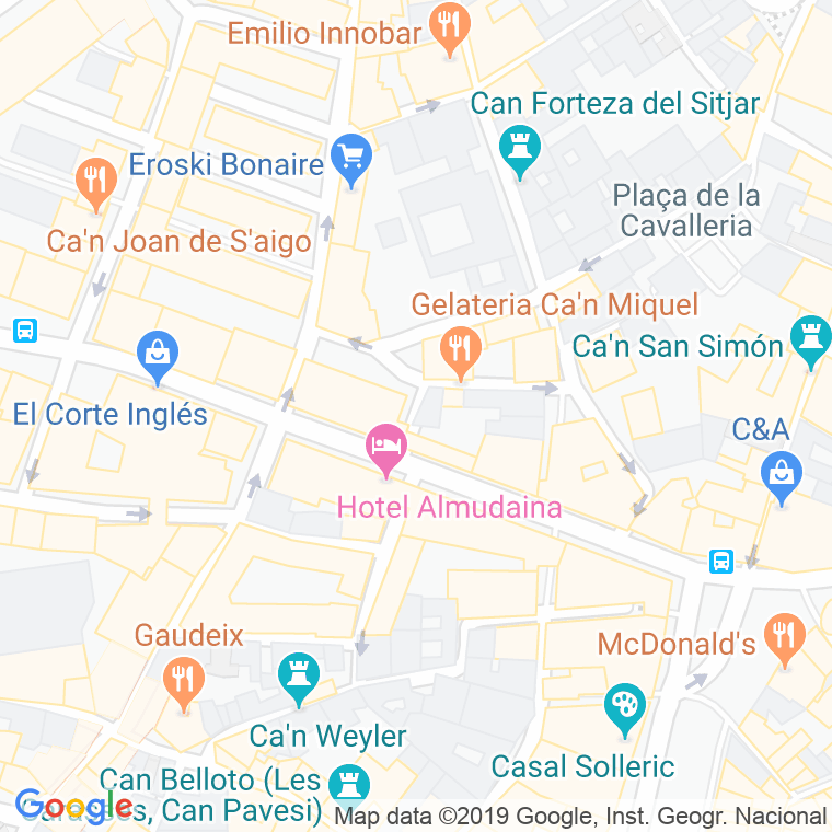 Código Postal calle Can Serra De Marina en Palma de Mallorca