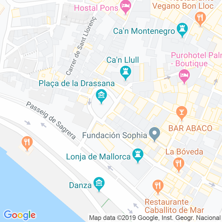 Código Postal calle Drassana, plaça en Palma de Mallorca