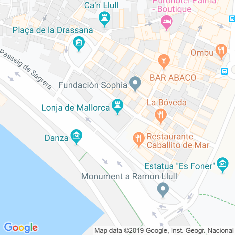 Código Postal calle Llotja De Mar en Palma de Mallorca