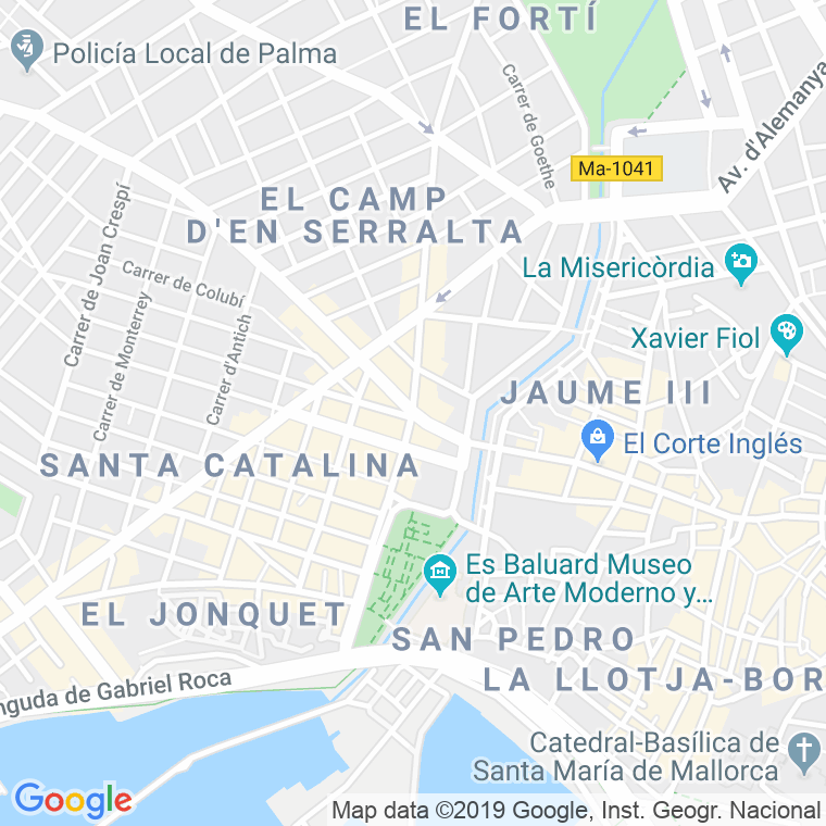Código Postal calle Argentina, avinguda (Impares Del 1 Al 55) en Palma de Mallorca