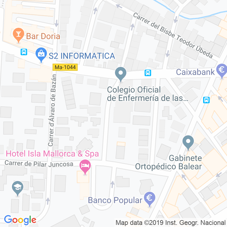Código Postal calle 129 (Terreno, El), plaça en Palma de Mallorca