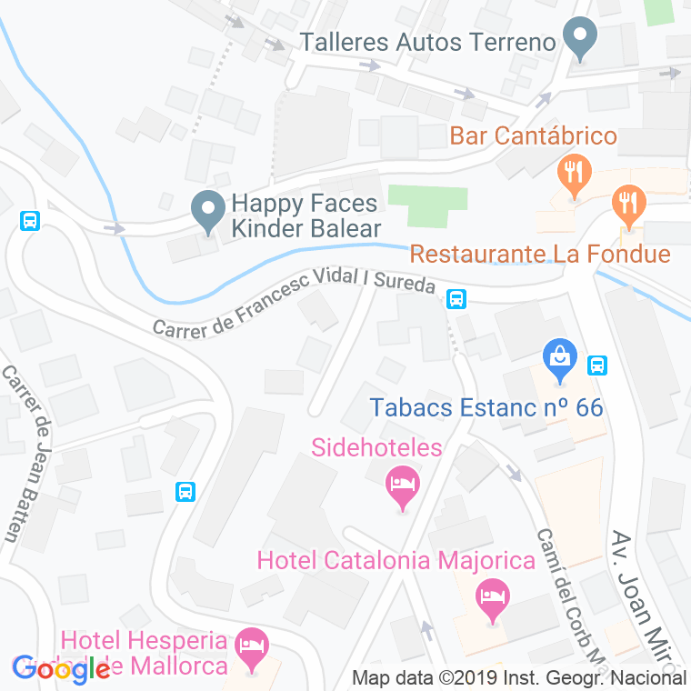 Código Postal calle Escultor Rosello en Palma de Mallorca