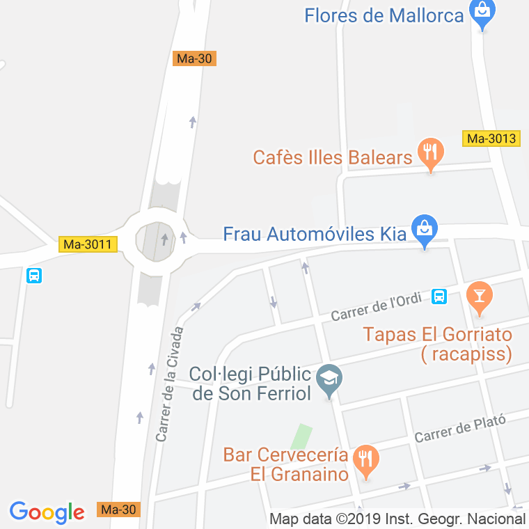 Código Postal calle Xeixa en Palma de Mallorca