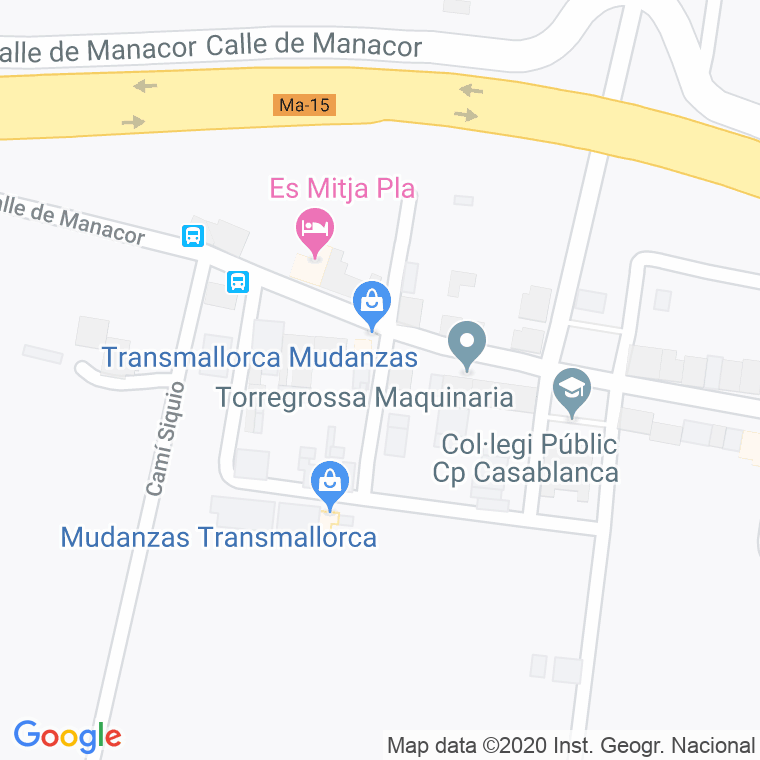 Código Postal calle S'aro en Palma de Mallorca
