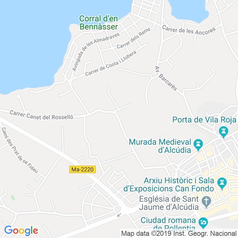 Código Postal de Corral Den Bennasar en Illes Balears