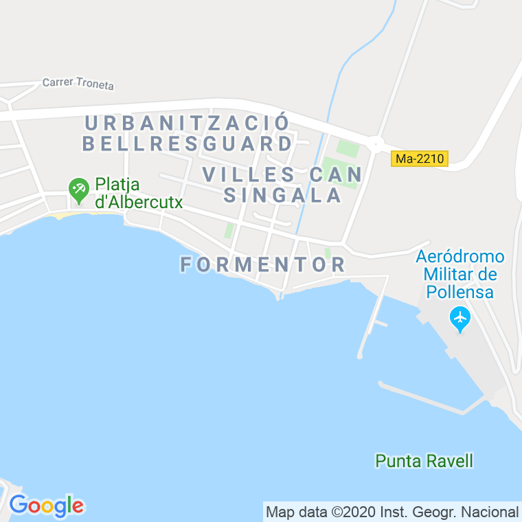 Código Postal de Formentor en Illes Balears