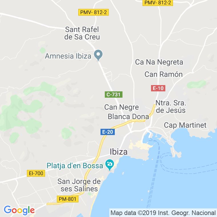Código Postal de Sa Tanqueta (Eivissa) en Illes Balears