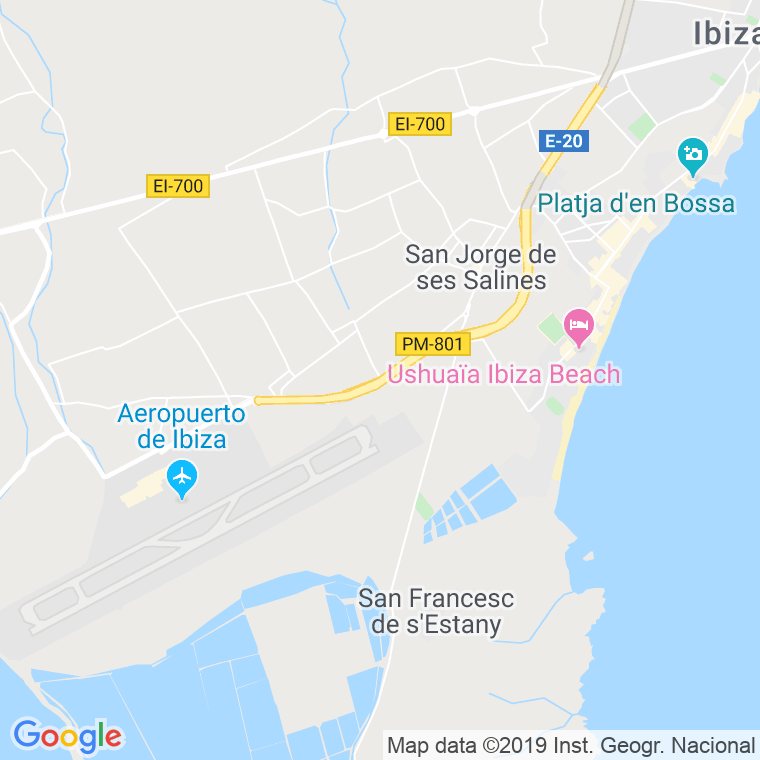 Código Postal de Aeroport D'eivissa en Illes Balears