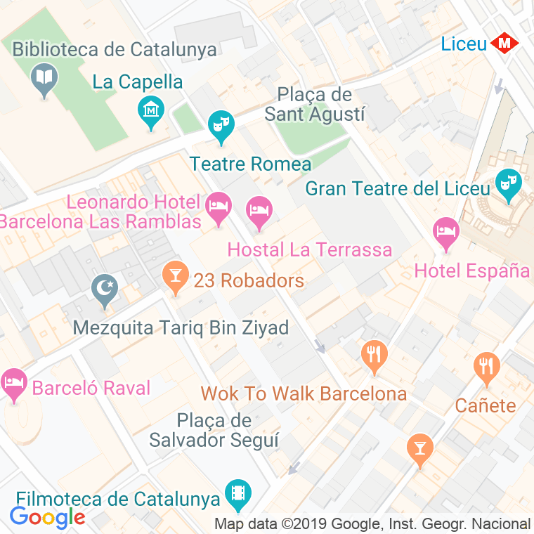 Código Postal calle Junta De Comerç en Barcelona