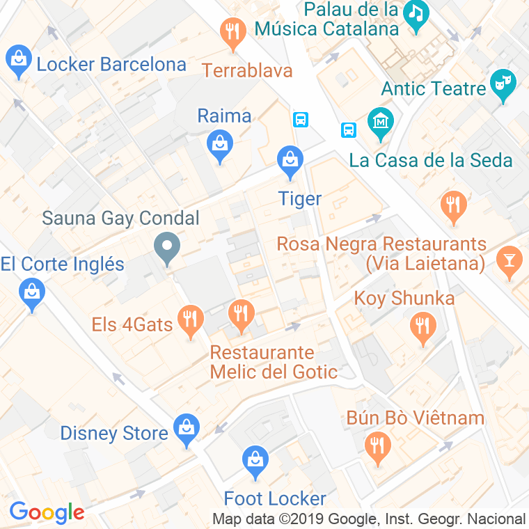 Código Postal calle Amargos en Barcelona