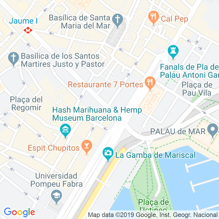 Código Postal calle Antonio Lopez, D', plaça (Impares Del 1 Al 1) en Barcelona