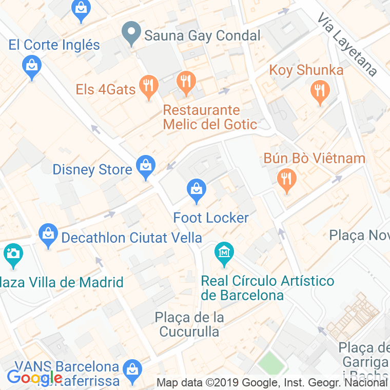 Código Postal calle Carles Pi I Sunyer, plaça en Barcelona