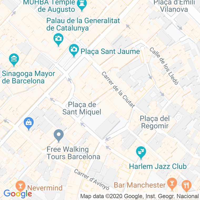 Código Postal calle Font De Sant Miquel, De La en Barcelona