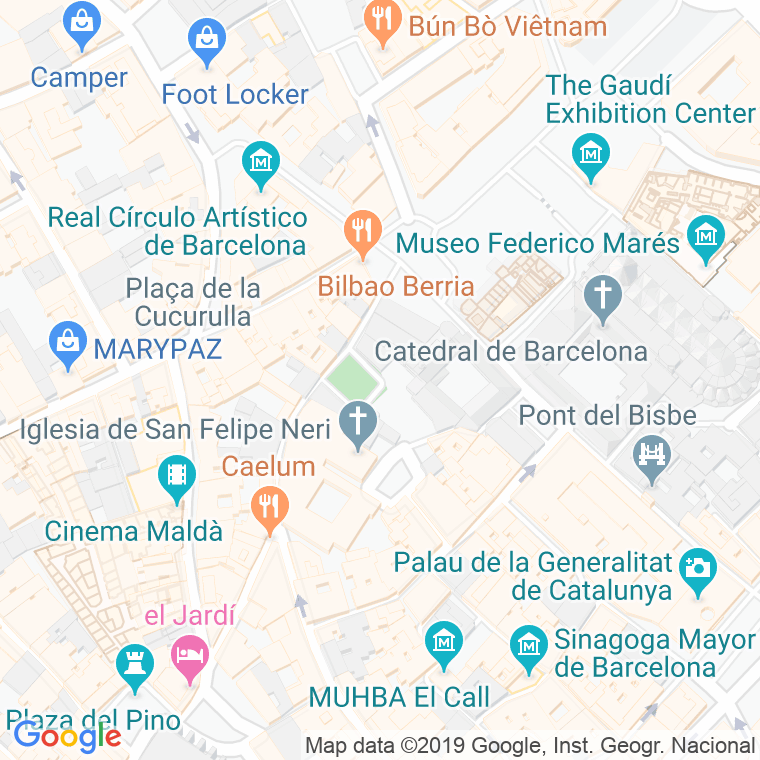Código Postal calle Frederic Mares, De, plaça en Barcelona