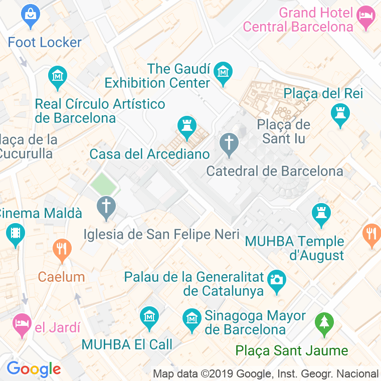 Código Postal calle Garriga I Bachs, plaça en Barcelona
