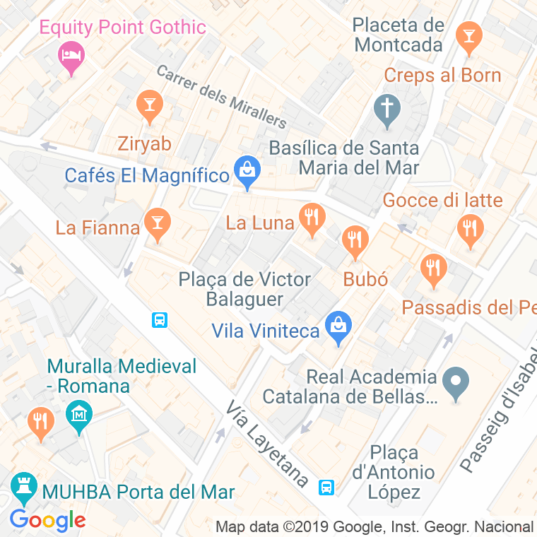 Código Postal calle Abaixadors en Barcelona