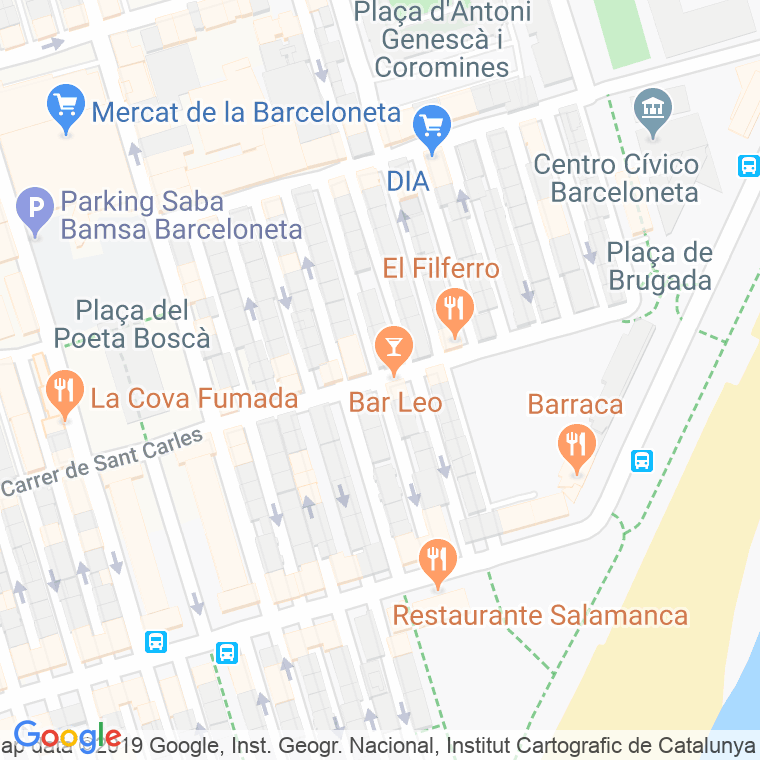 Código Postal calle Alcanar en Barcelona