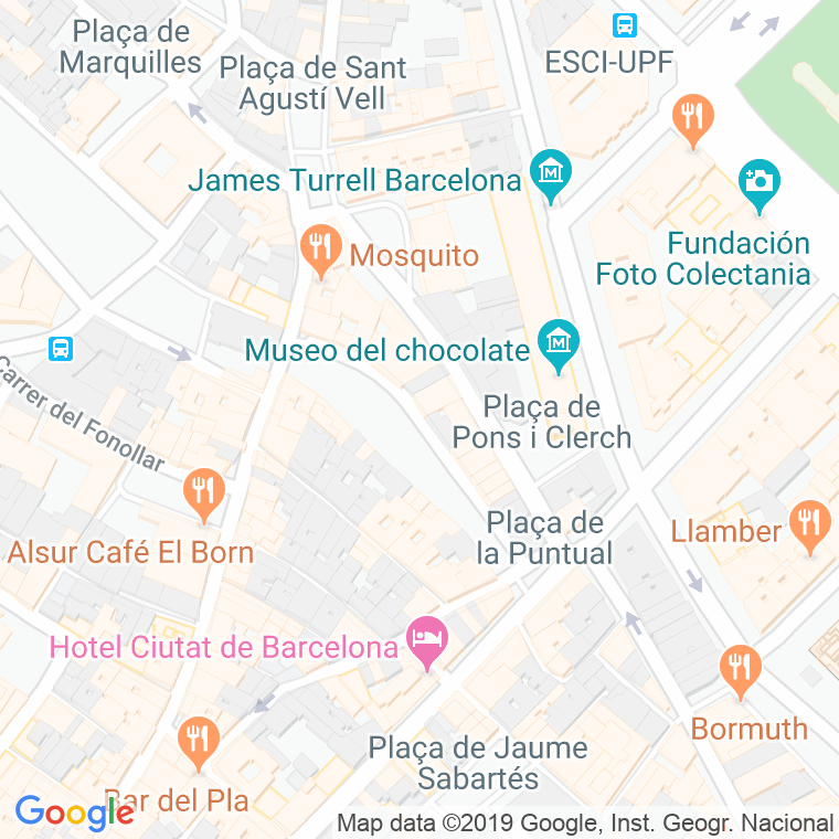 Código Postal calle Allada Vermell, D' en Barcelona