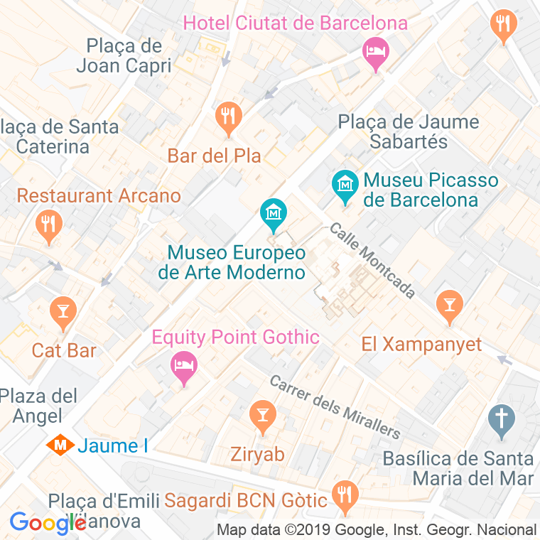 Código Postal calle Barra De Ferro en Barcelona