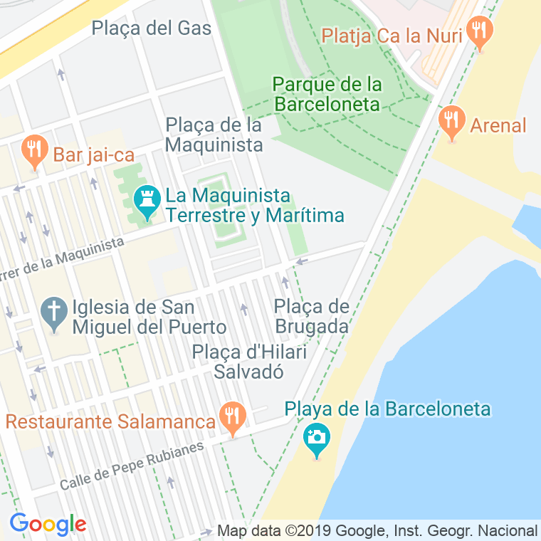 Código Postal calle Berenguer Mallol en Barcelona