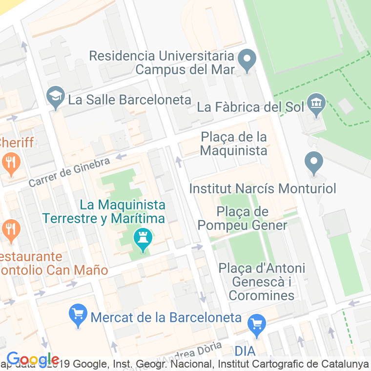 Código Postal calle Cermeño en Barcelona