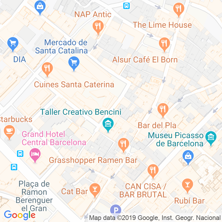 Código Postal calle Colomines en Barcelona